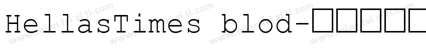 HellasTimes blod字体转换